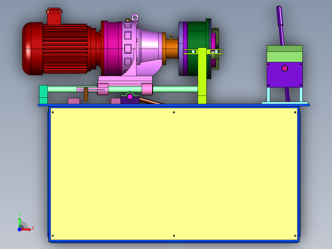 剥肋滚轧直螺纹机前视图