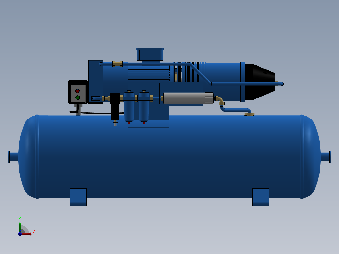 旋片式空气压缩机--stp sw前视图