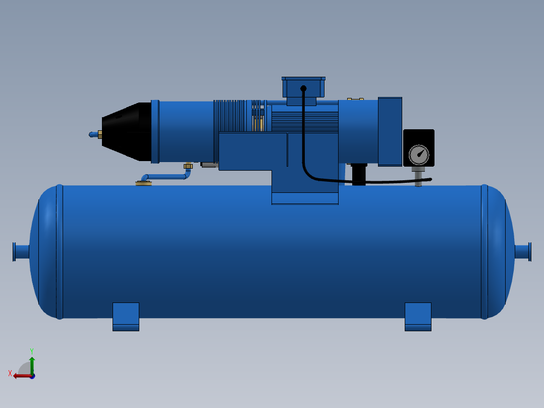 旋片式空气压缩机--stp sw后视图