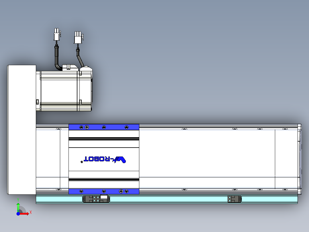 VF丝杆传动-一般环境VF14-Lxx-C-S250-BR-ZP75-C3前视图