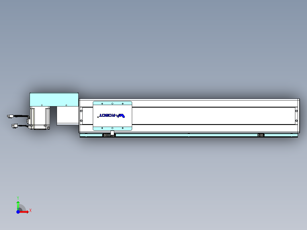 威洛博VBC同步带传动一无尘环境VBC14-L45-S600-BR-ZP75-C3前视图