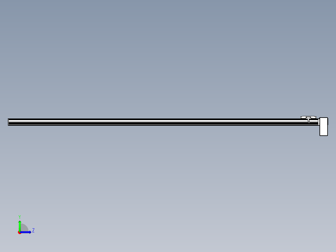 同步带全封闭直线模组TPA-HCB-105D-90-L2350-LP-C-P20-N3左视图