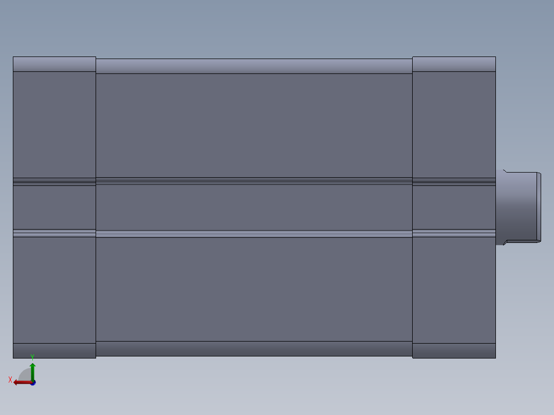 气缸ACE25X25S后视图