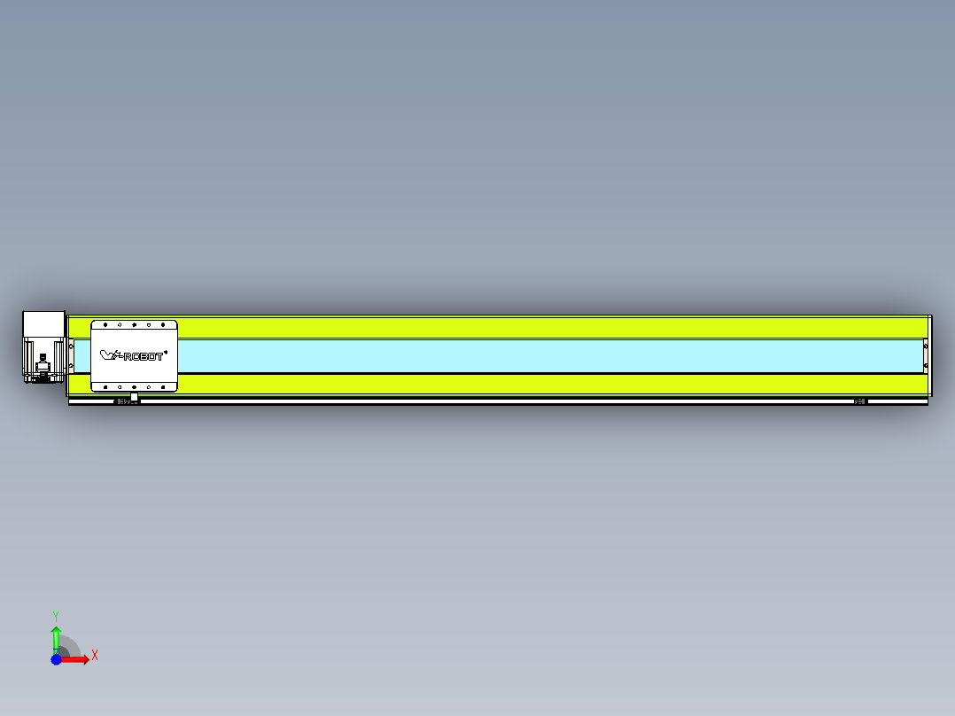 威洛博VBC同步带传动一无尘环境VBC17-L45-S1500-BRU-ZP75-C3前视图