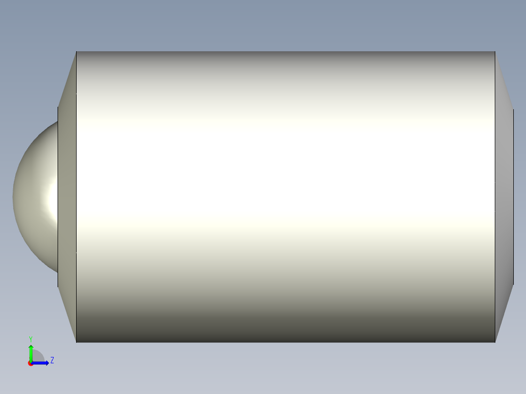 定位珠 BP.SBP-3D多系列多零件图纸模型左视图