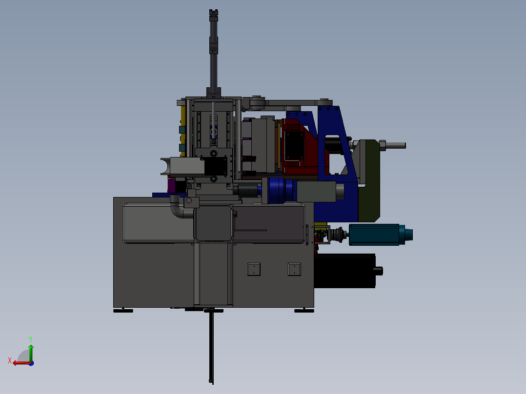 自动化数控折弯机后视图