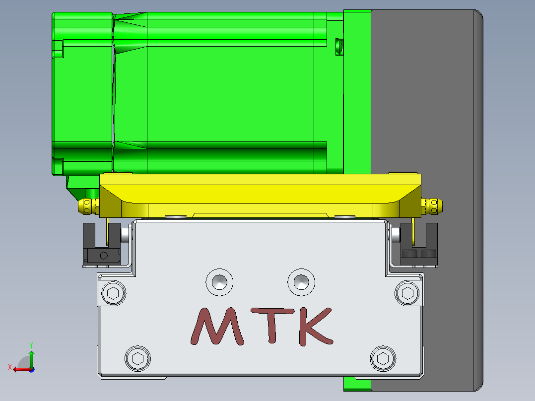 GTA内嵌同步带全封闭GTA12-LU-60步进后视图