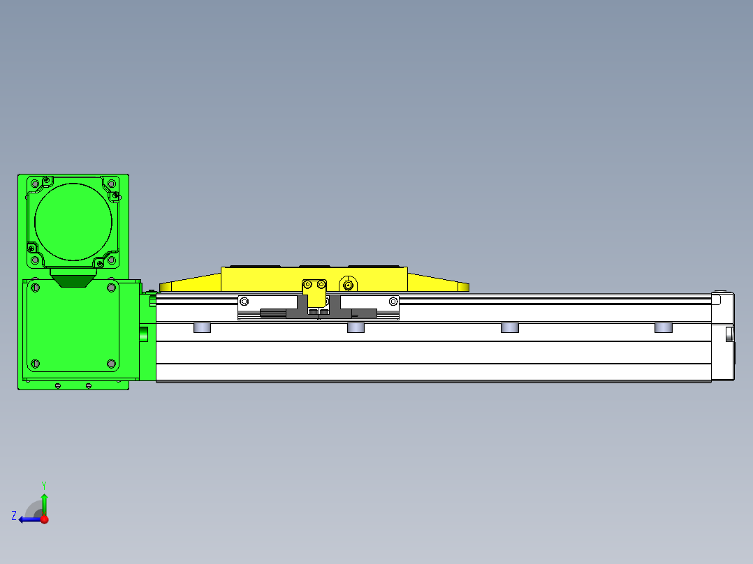 GTA内嵌同步带全封闭GTA12-LU-60步进右视图