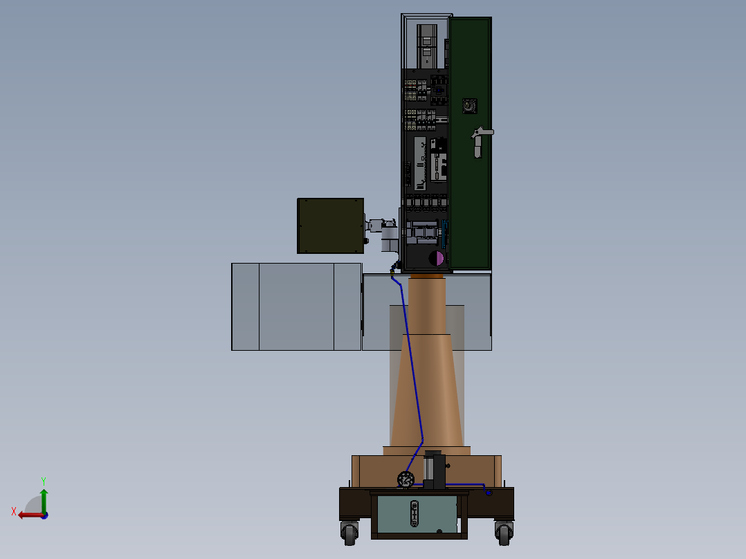 珩磨机sw20可编辑后视图