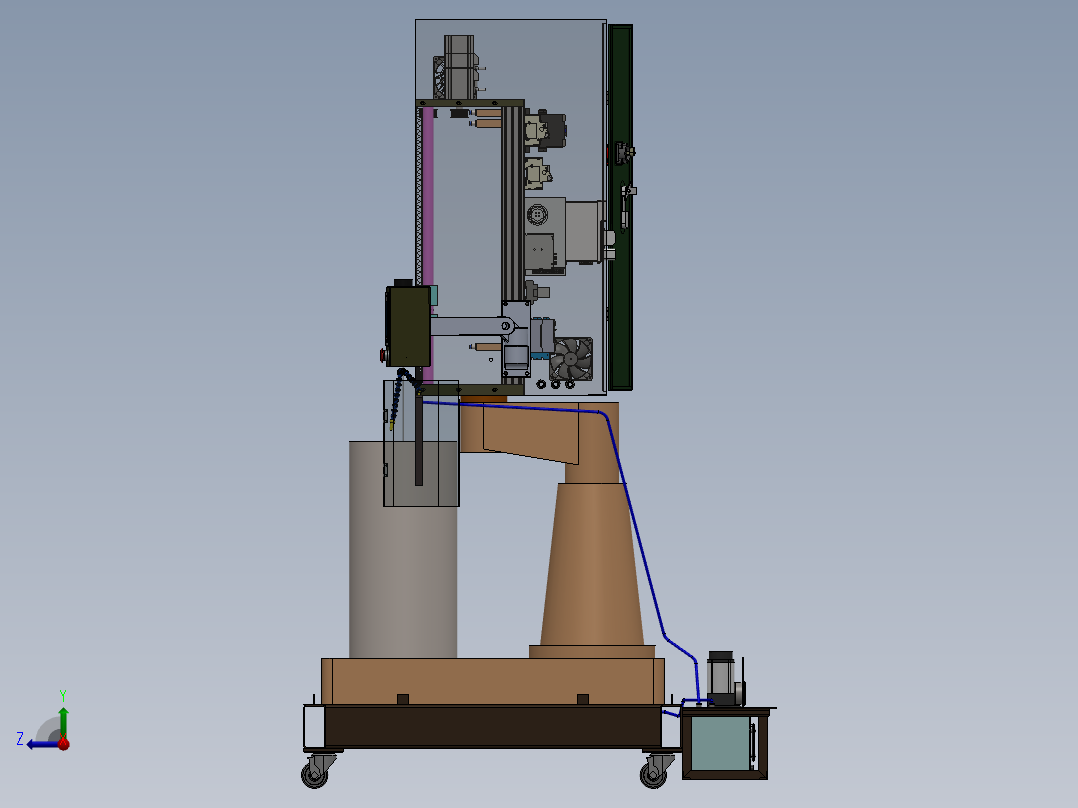 珩磨机sw20可编辑右视图