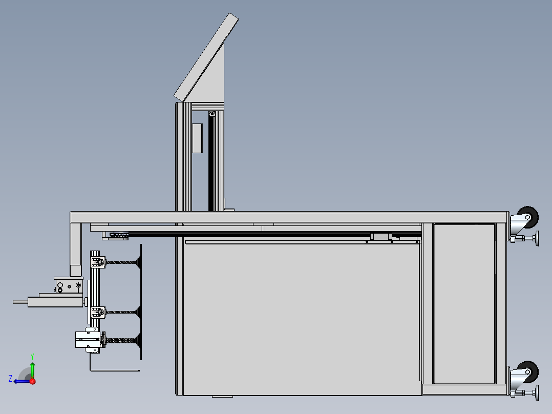 板材投板机sw18可编辑右视图