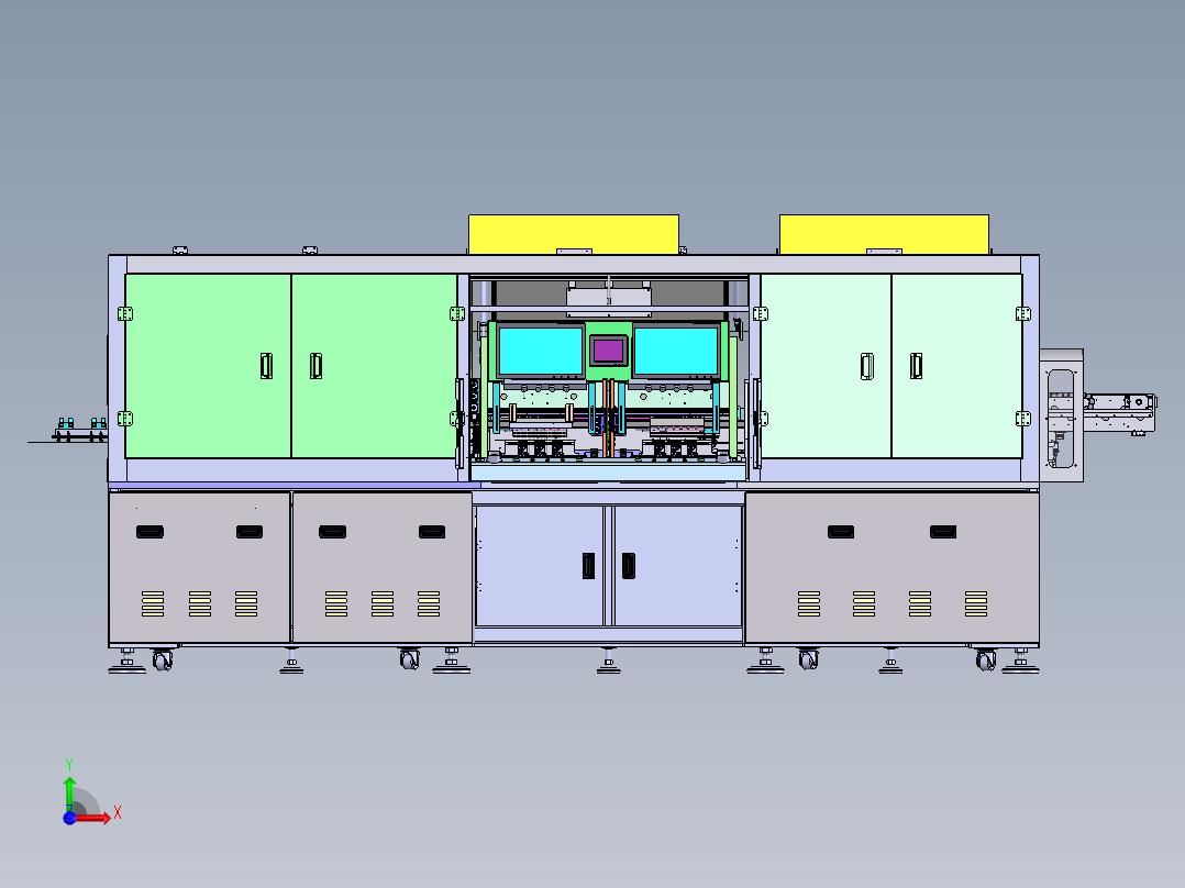 半自动FOG液晶面板制程设备sw18可编辑前视图