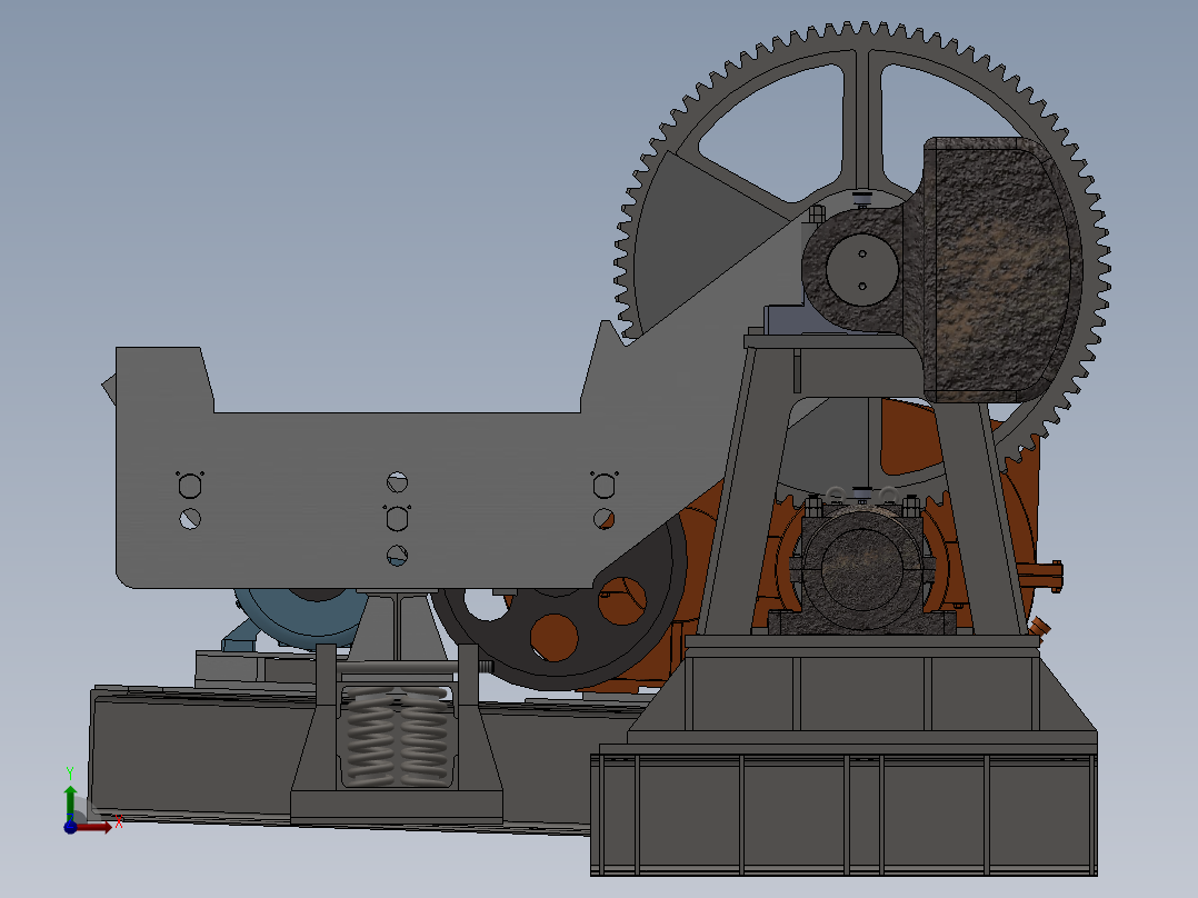 液压脱模机sw16可编辑前视图