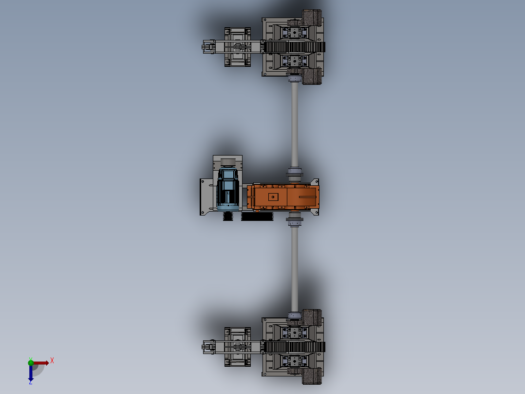 液压脱模机sw16可编辑俯视图