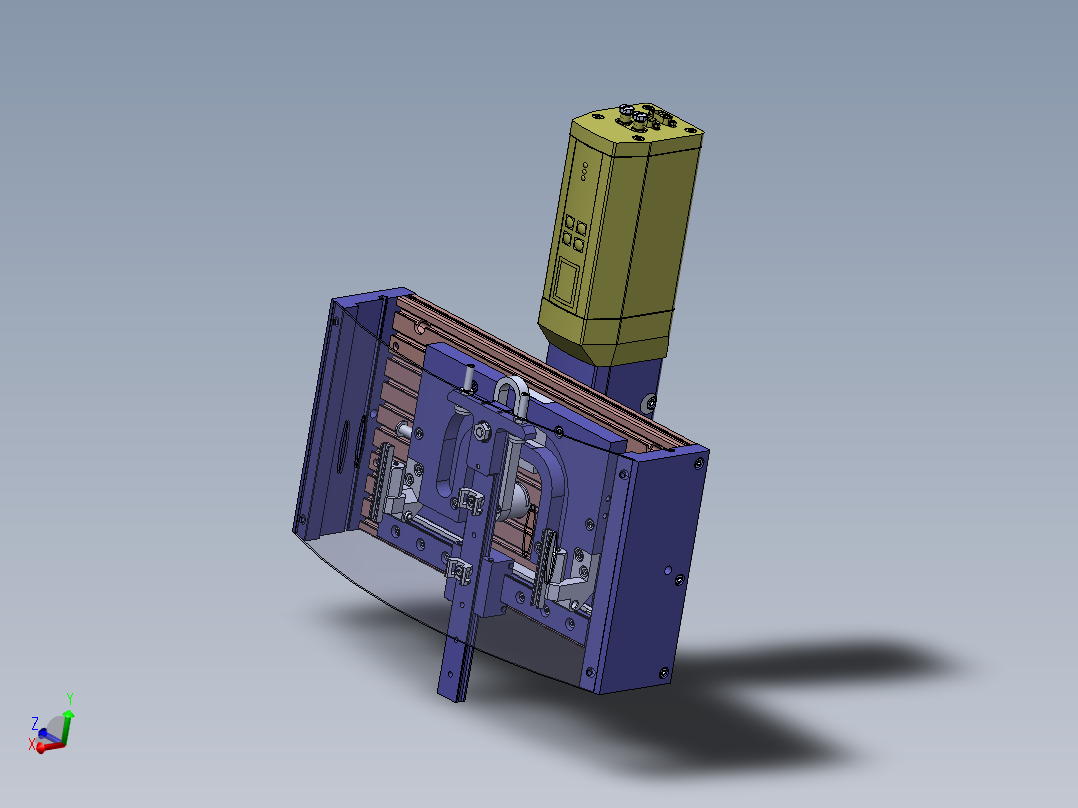 快速夹具<span style='color: red'>凸轮</span><span style='color: red'>机械手</span>机构3D<span style='color: red'>图纸</span> Solidworks设计 附STP