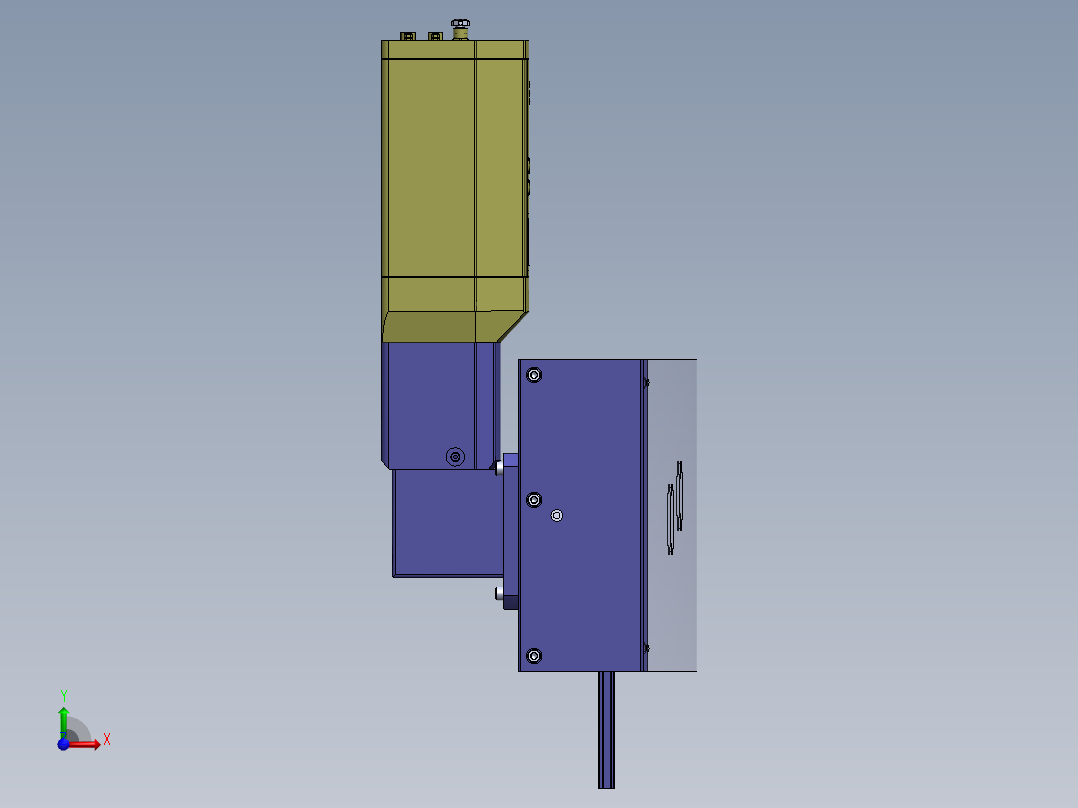 快速夹具凸轮机械手机构3D图纸 Solidworks设计 附STP前视图