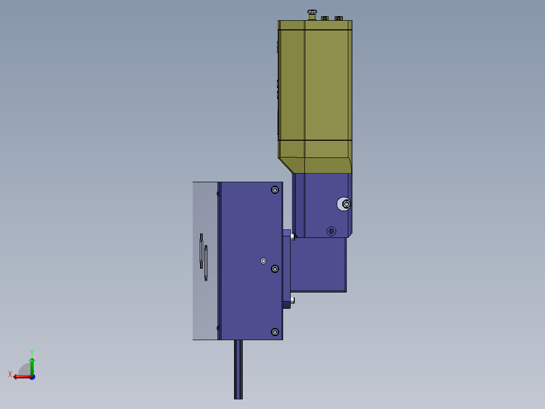快速夹具凸轮机械手机构3D图纸 Solidworks设计 附STP后视图