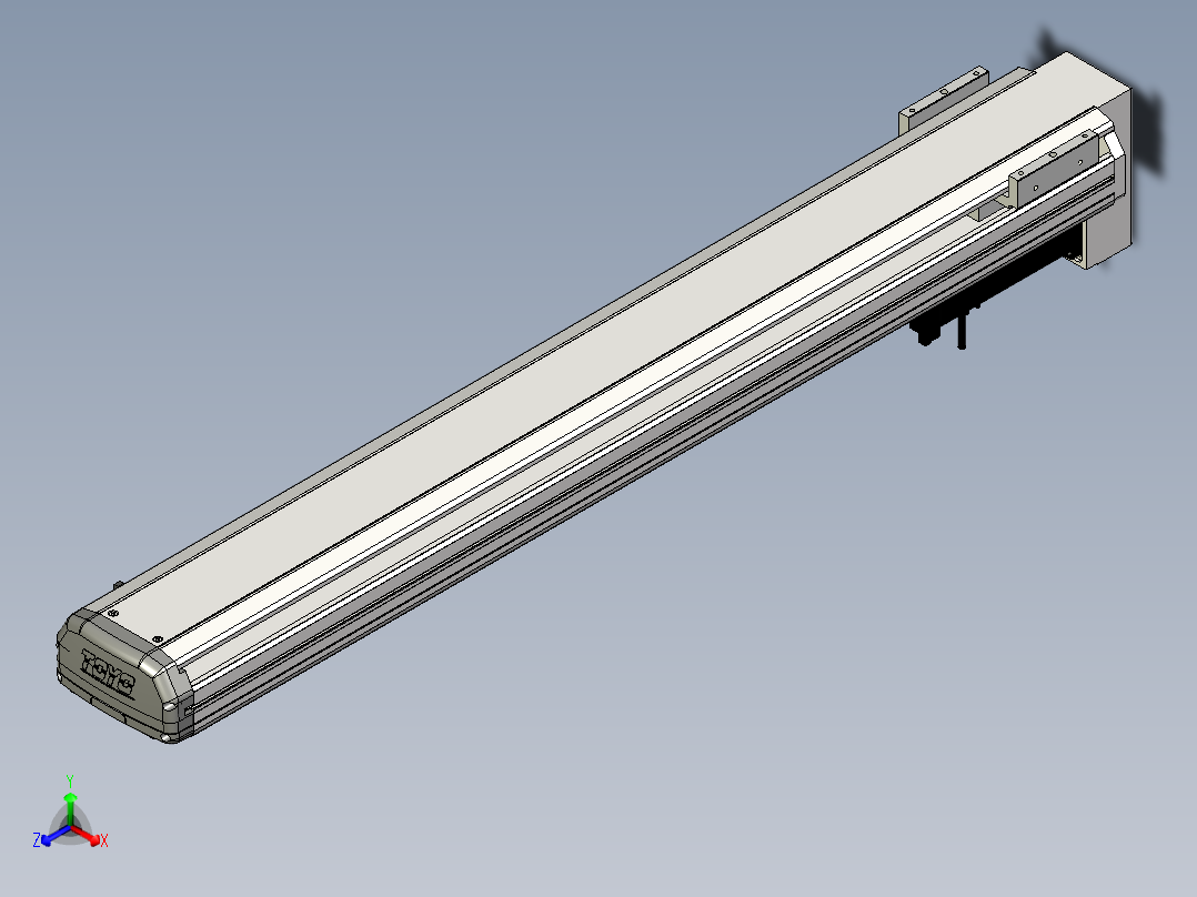 Toyo东佑达直线模组-ETH13-900-BM-400W+煞車正等轴测图