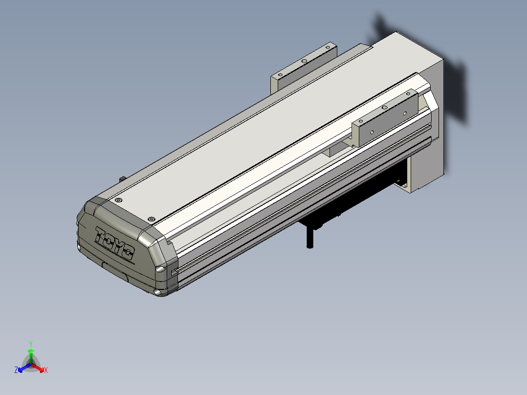 Toyo东佑达直线模组-ETH13-250-BM-200W+煞車正等轴测图