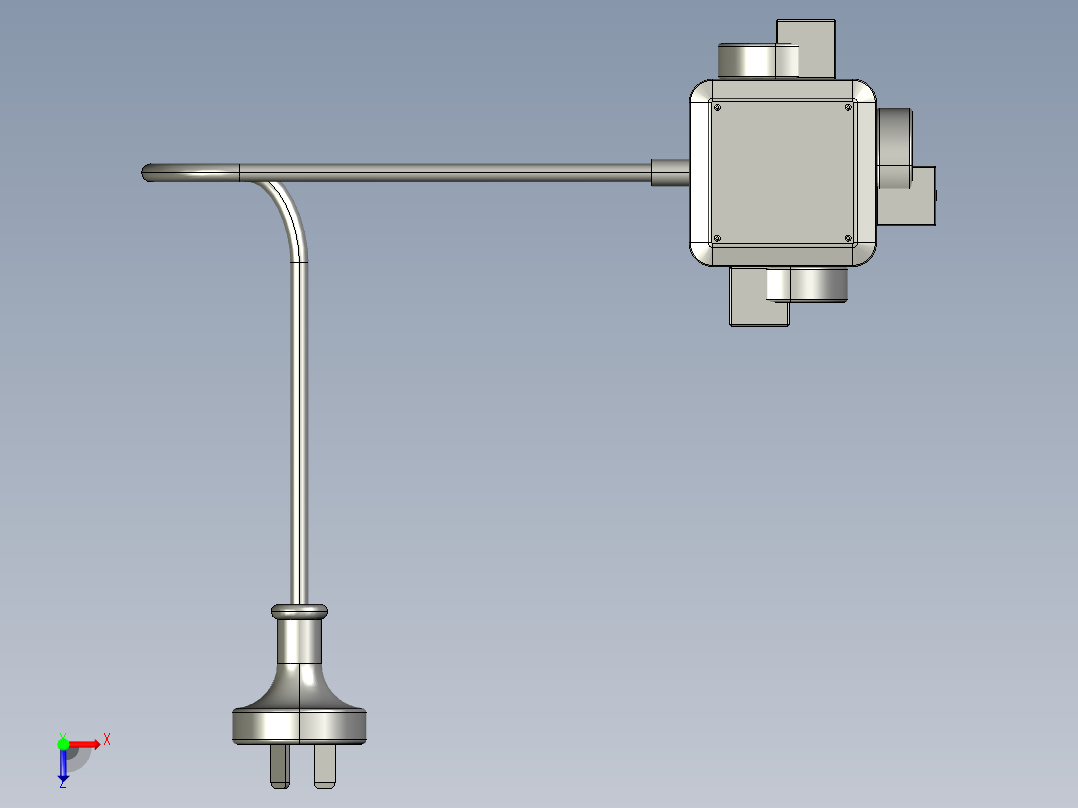 方型插座模型STP俯视图