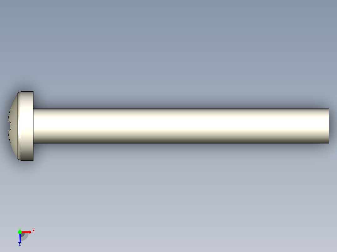 螺丝 M3.5 十字盘头-M3.5 x 30 Screw head.STEP俯视图