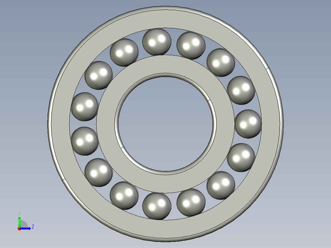 深沟球轴承6420左视图