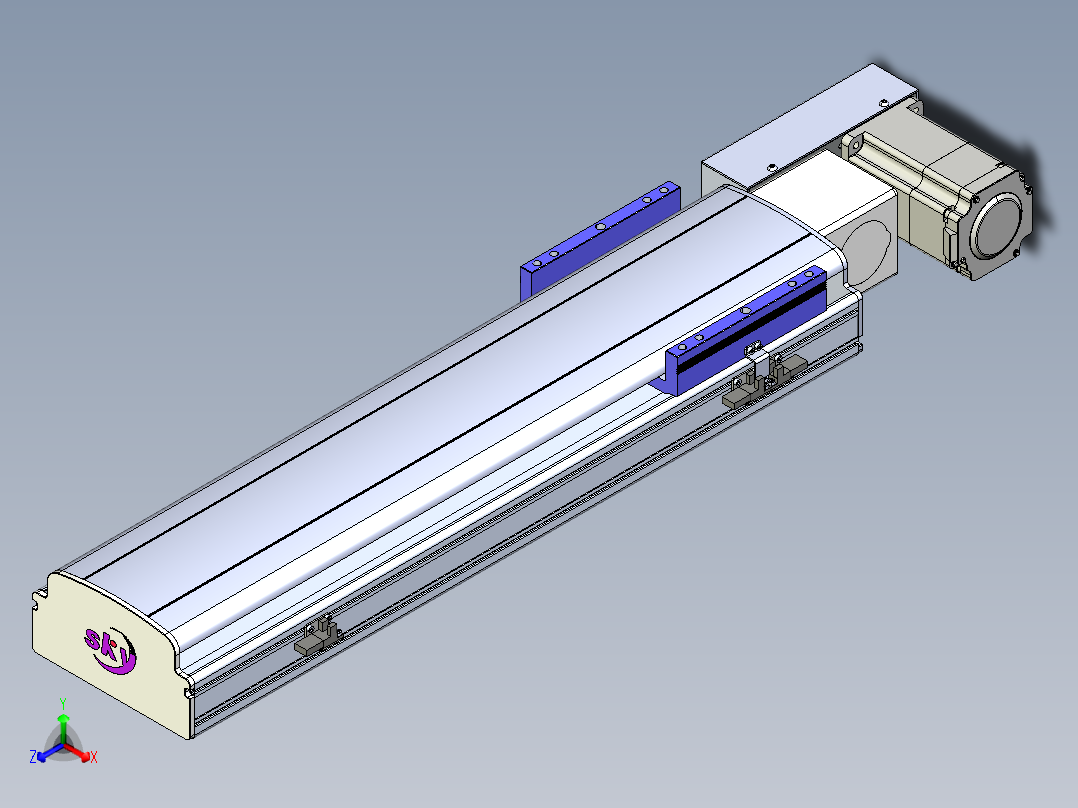 同步带滑台-半封闭B17H-L50--S450-L-P75-D3