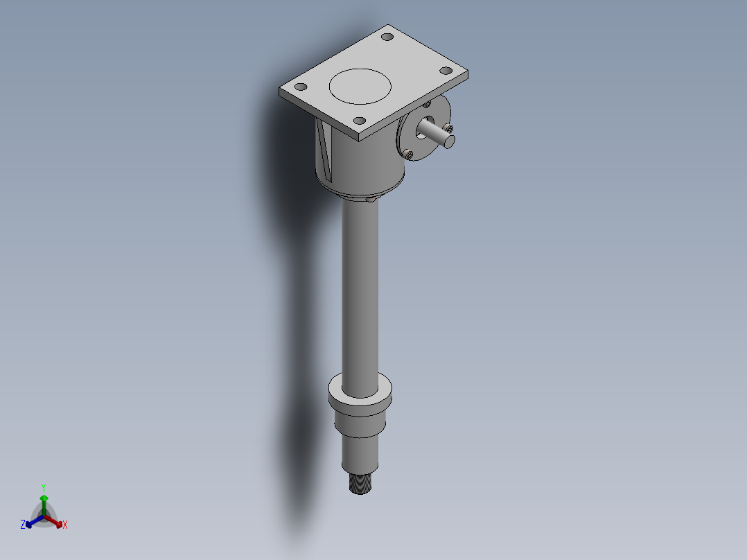 完整版升降1机正等轴测图