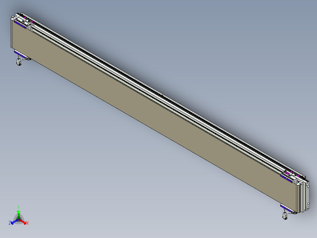 威洛博VL系列直线电机模组-2VL22H1-S2300正等轴测图
