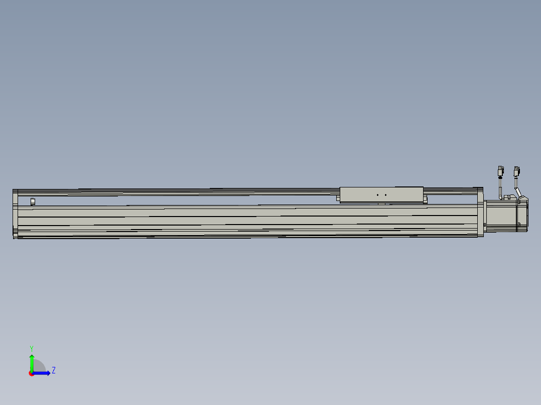 东锦丝杆传动-直线滑台模组DH210-C-L10-S750-BC-P750W-C3左视图