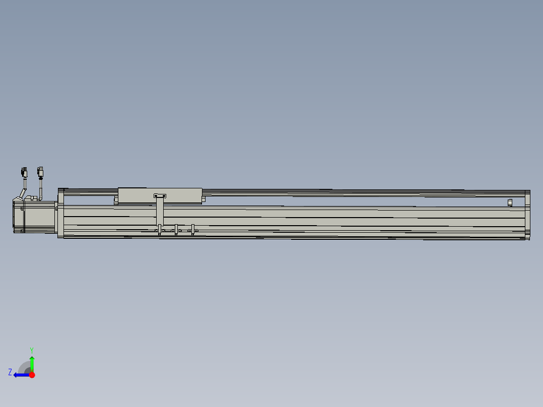 东锦丝杆传动-直线滑台模组DH210-C-L10-S750-BC-P750W-C3右视图