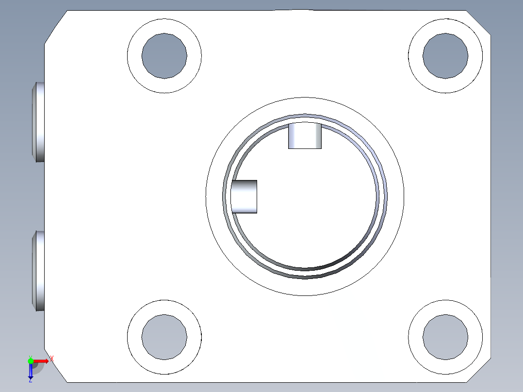 KOSMEKLHA0400-GR-F_R01多系列多零件图纸模型俯视图