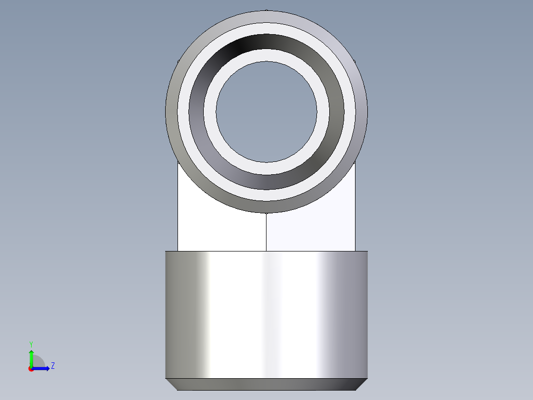 卡套式工业通用硬管接头EO_Union_tee_T10LCFX左视图