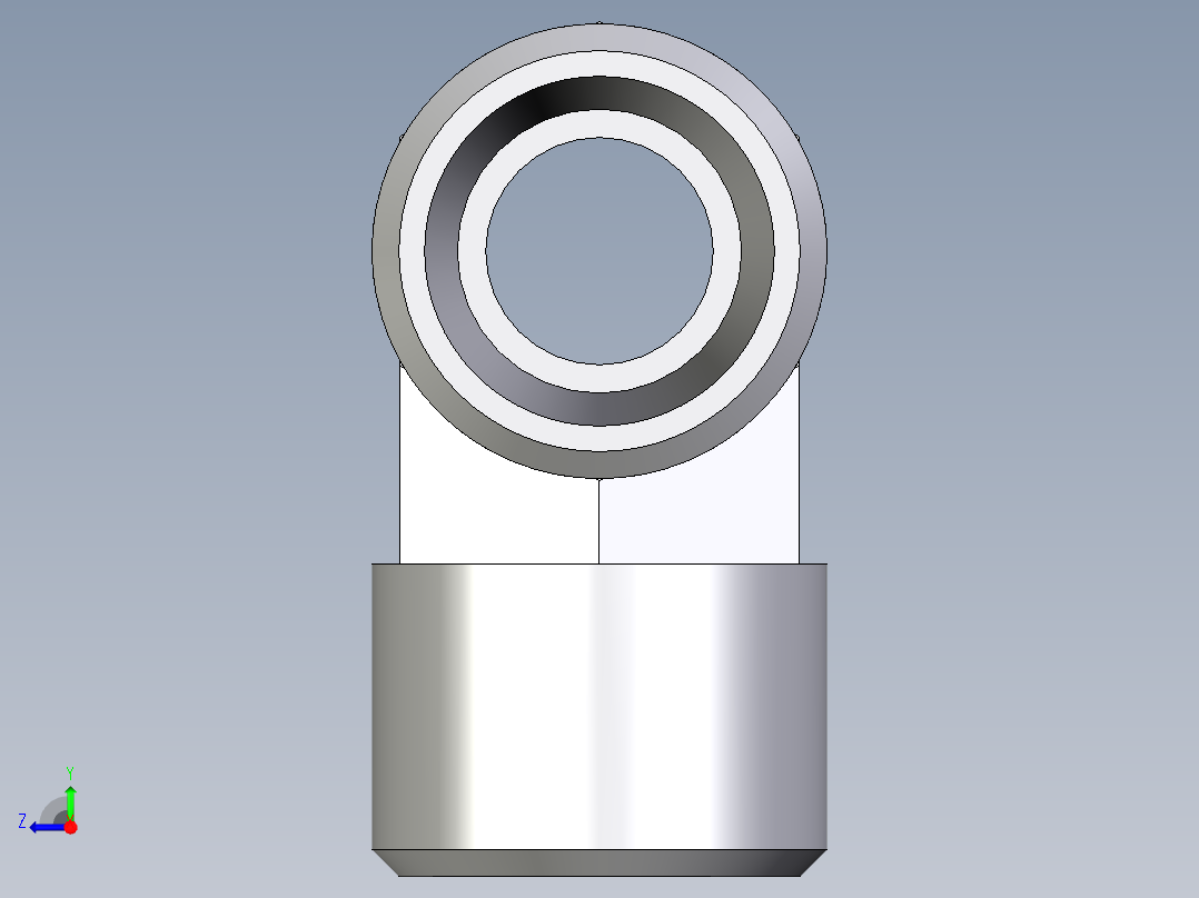 卡套式工业通用硬管接头EO_Union_tee_T10LCFX右视图