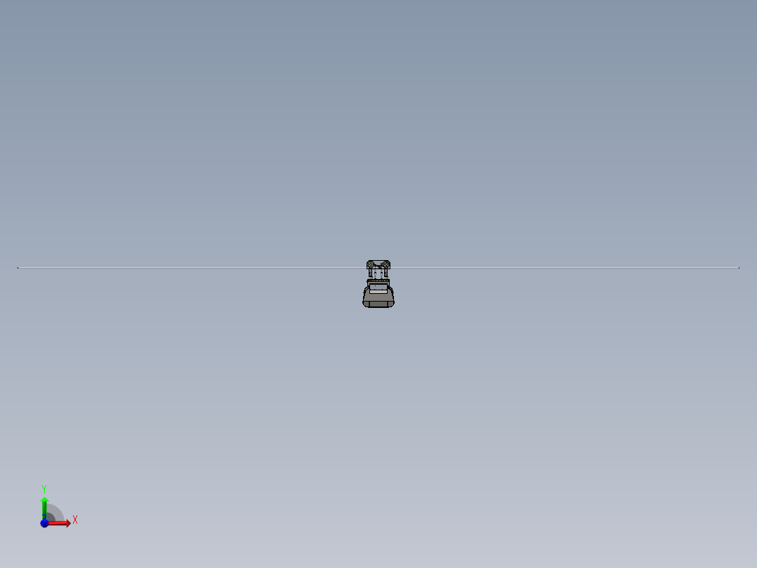 自带动力索道车sw18可编辑前视图