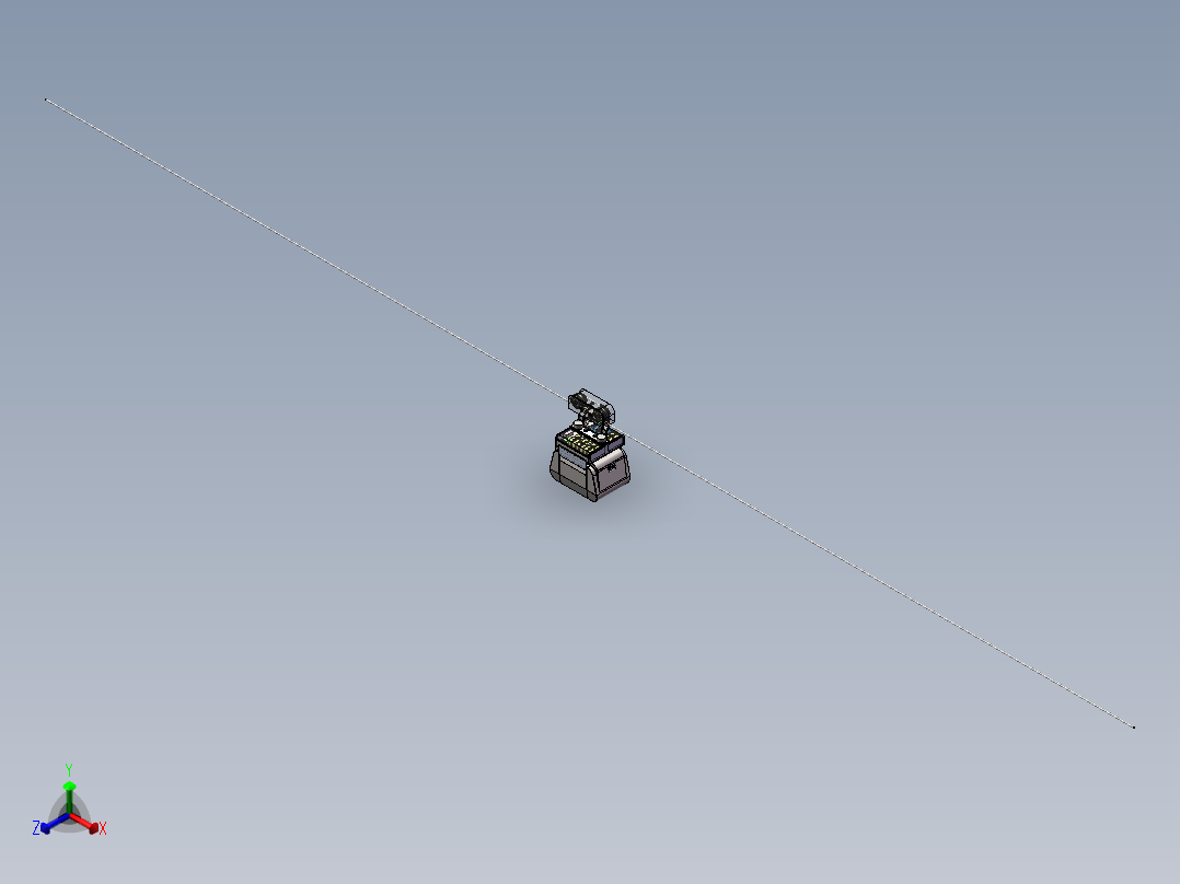 自带动力索道车sw18可编辑正等轴测图