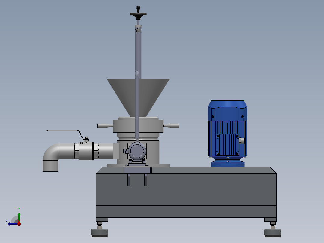 胶体磨sw18可编辑右视图