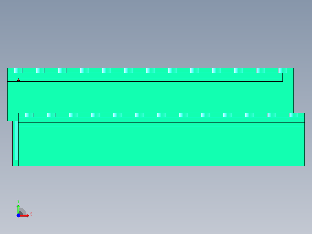 DEGSON 2EDG 系列 5.0mm 可插拔接线端子组-2EDGRT-5.0-26P-14-00AH前视图