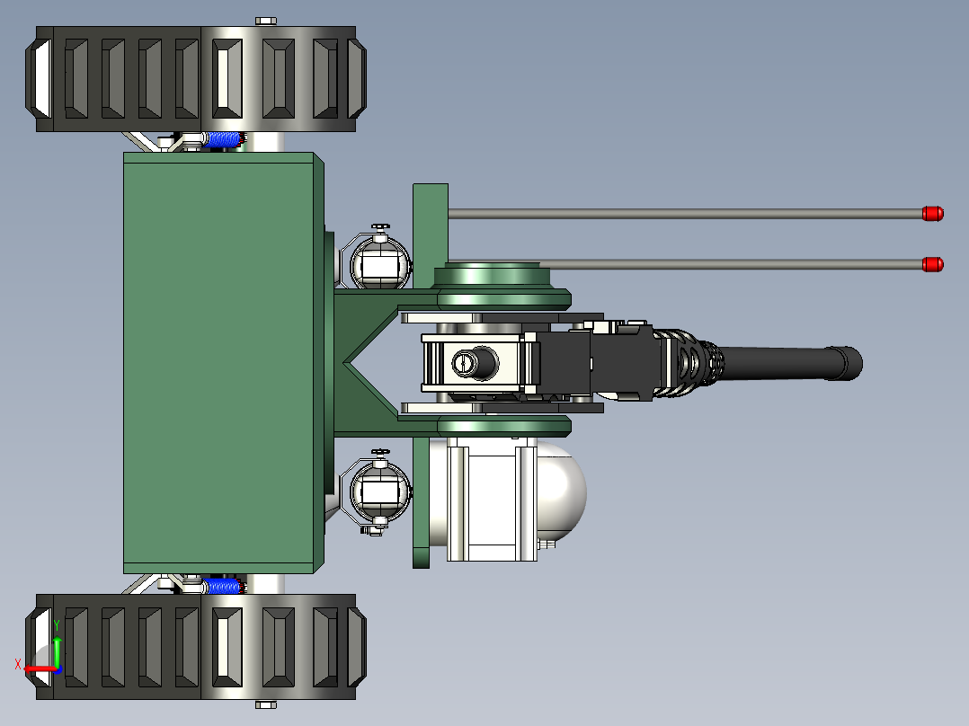 UGV-无人地面车辆--STP后视图