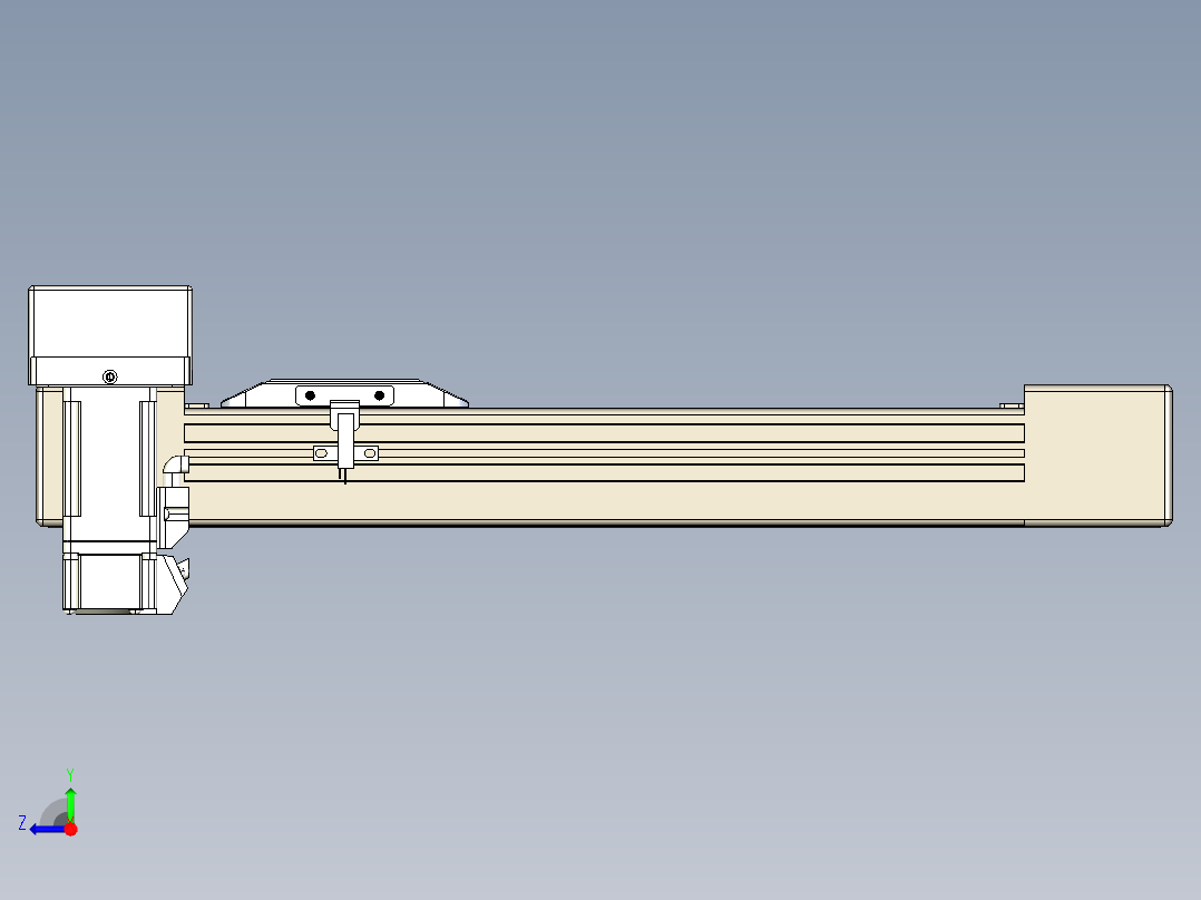 同步带全封闭直线模组TPA-HCB-65S-90-L200-MR-Y-P10-N3右视图