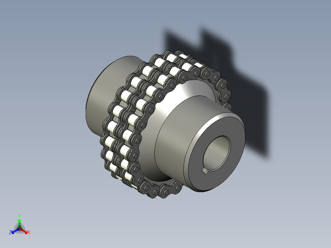 联轴器 (41)正等轴测图
