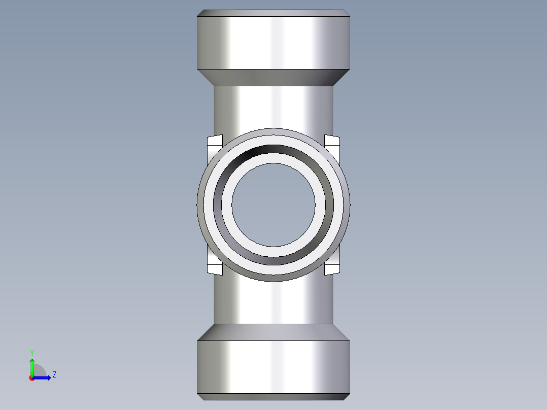 卡套式工业通用硬管接头EO_Union_cross_K15L71X左视图