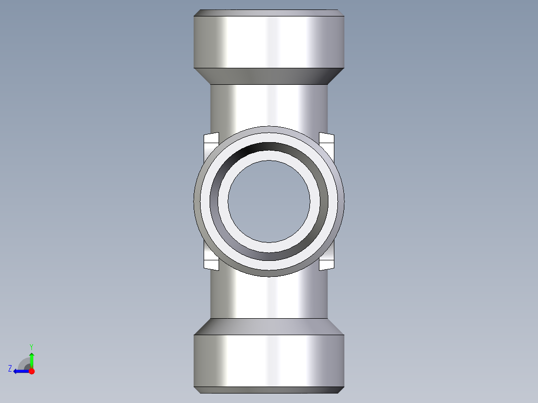 卡套式工业通用硬管接头EO_Union_cross_K15L71X右视图