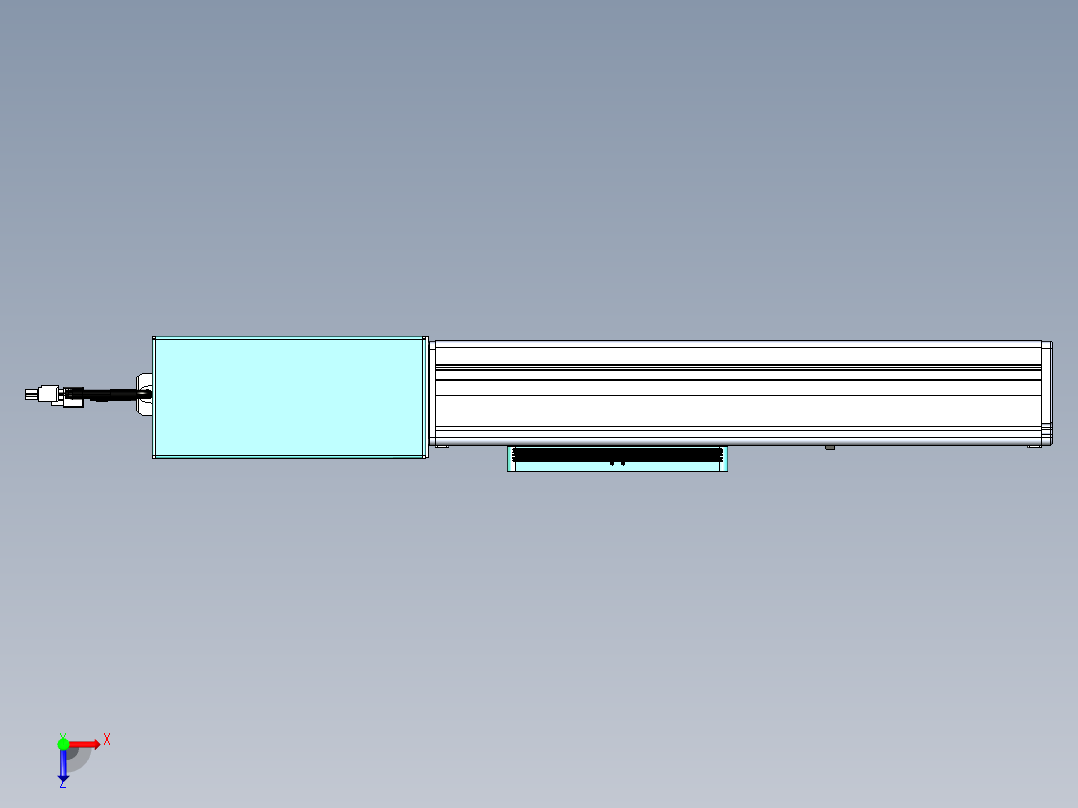 威洛博VBC同步带传动一无尘环境VBC14-L45-S150-BR-ZP75-C3俯视图