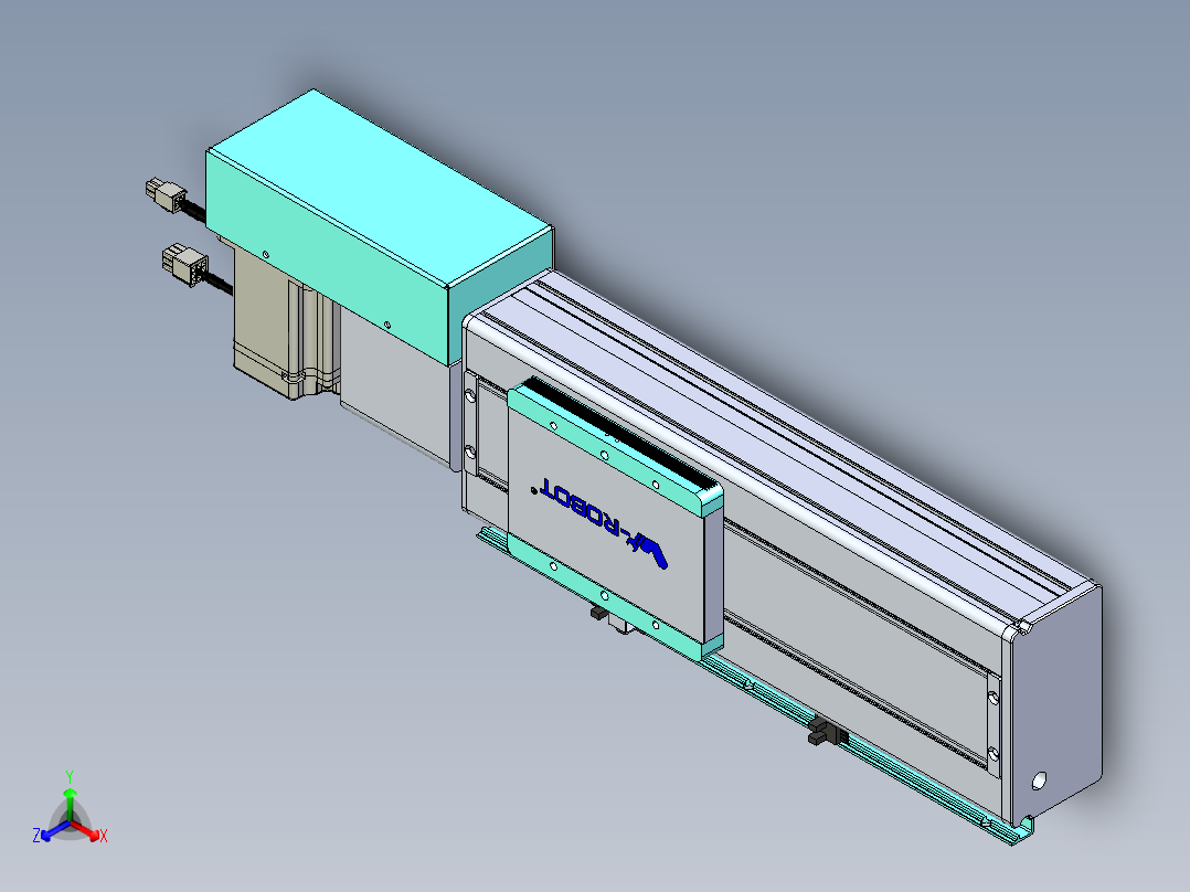 威洛博VBC同步带传动一无尘环境VBC14-L45-S150-BR-ZP75-C3正等轴测图