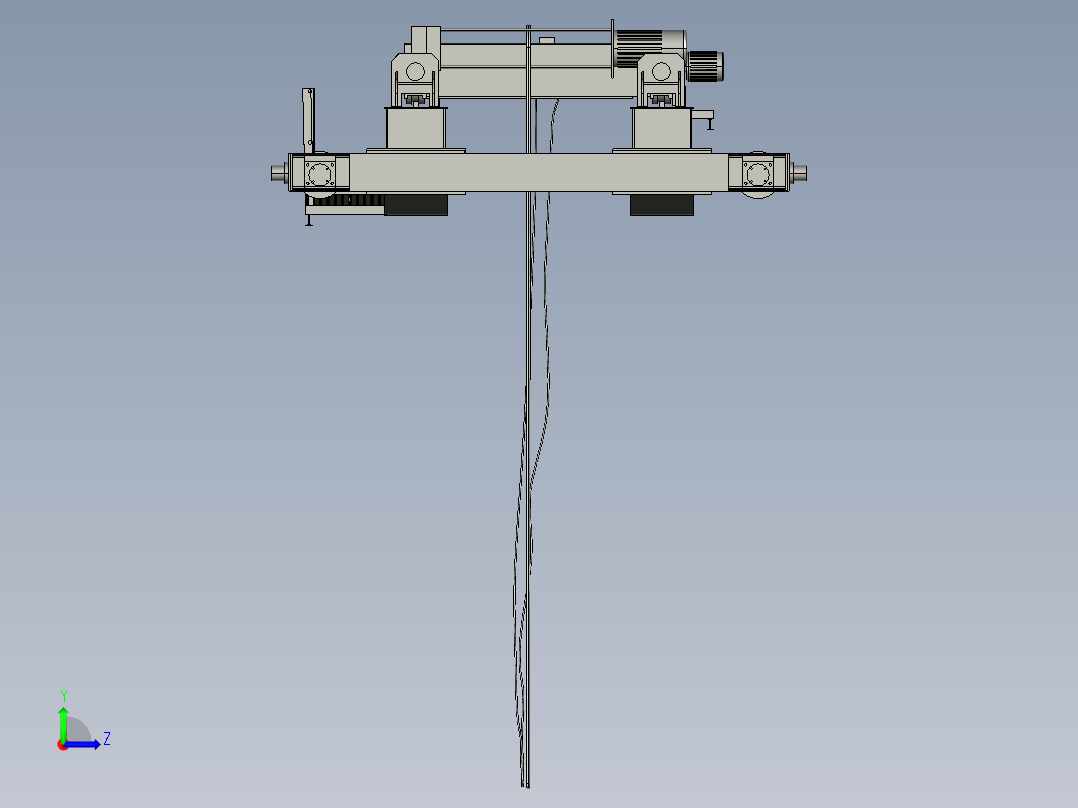 10t起重机左视图