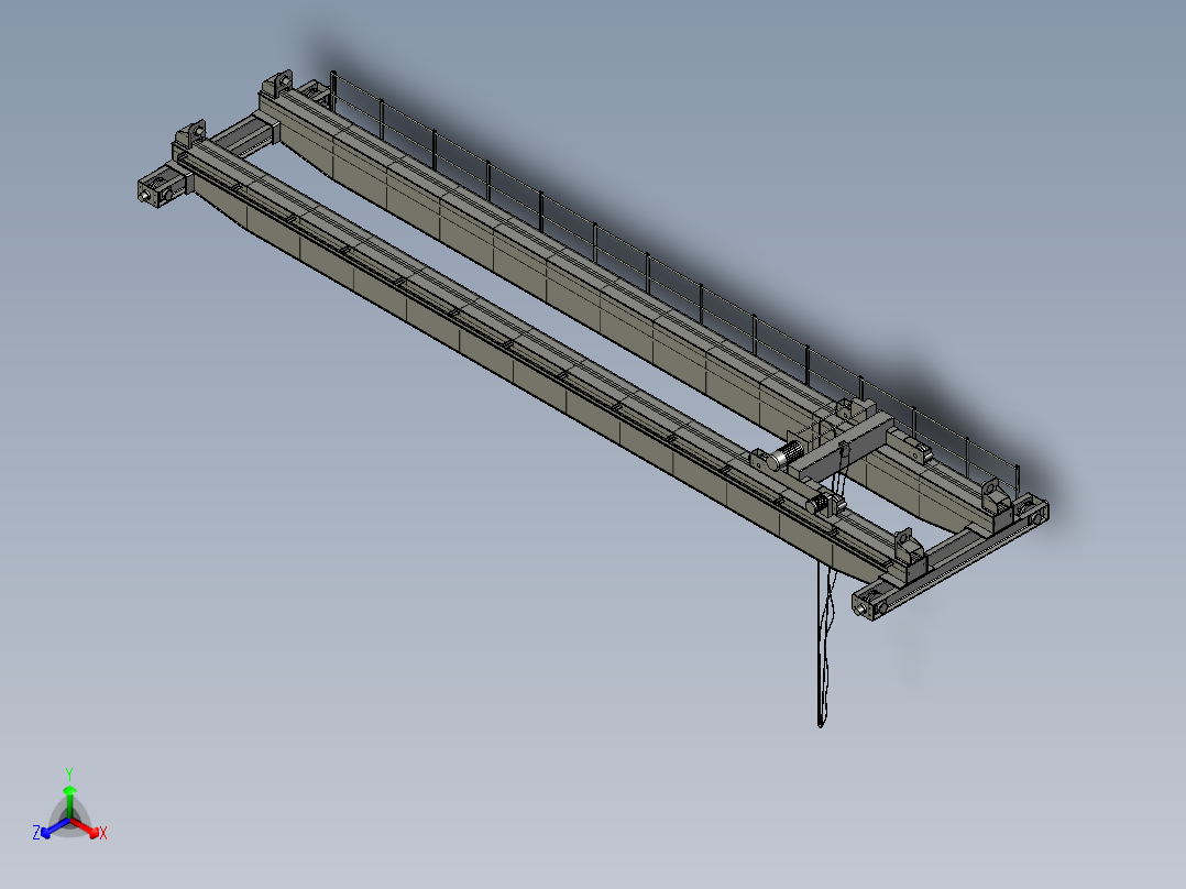 10t起重机正等轴测图