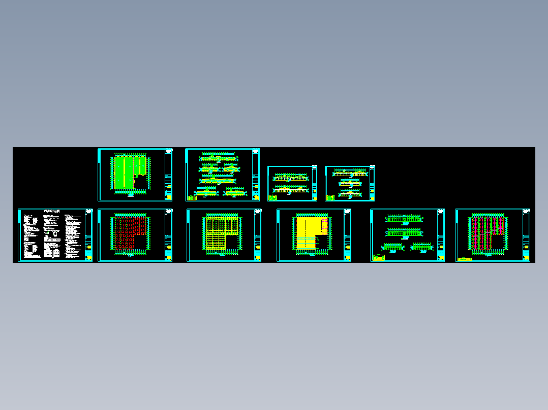厦门住宅设计的钢结构工程CAD图