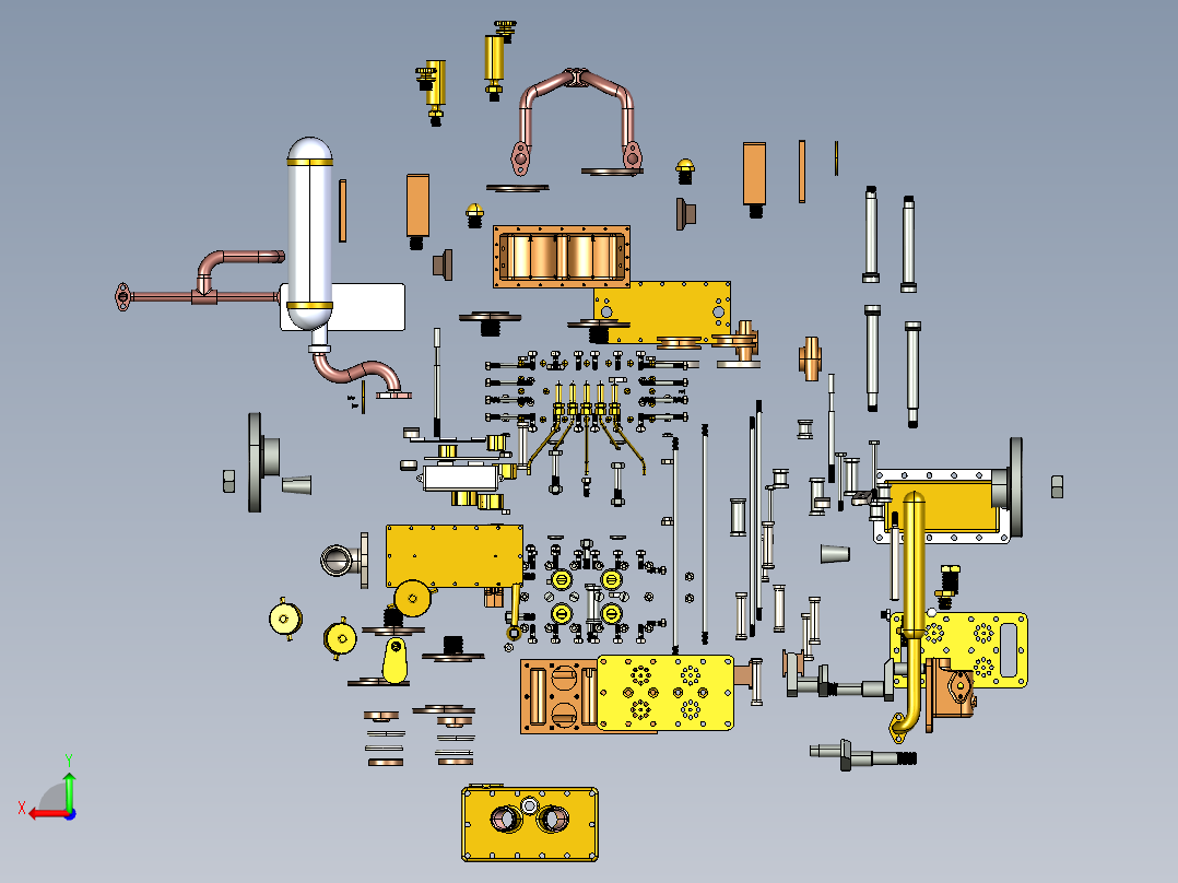发动机泵后视图