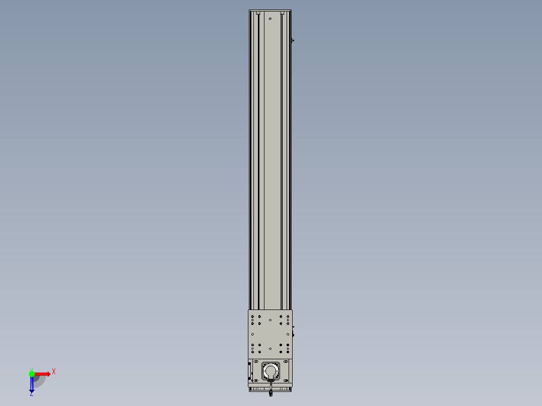 东锦齿条传动DH210G-L167-S1450-BU-减速机+P750W俯视图